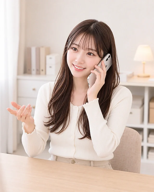 女性スタッフと相談
